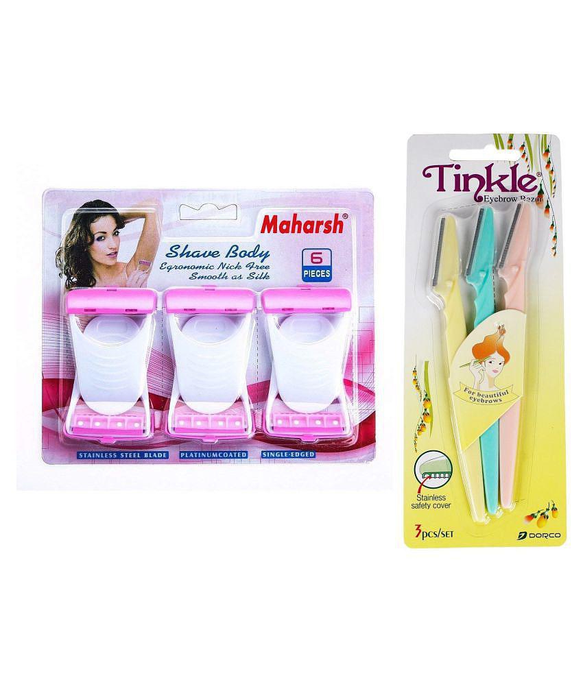 Lenon Beauty Max 6 & Tinkle Disposable Razor 3 Pcs Total 9 Pcs in combo Pack