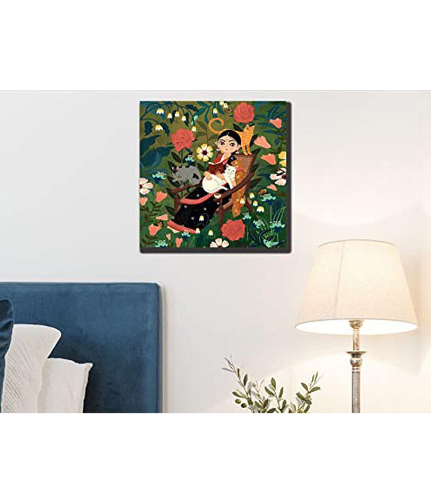 Photojaanic - Floral Painting With Frame