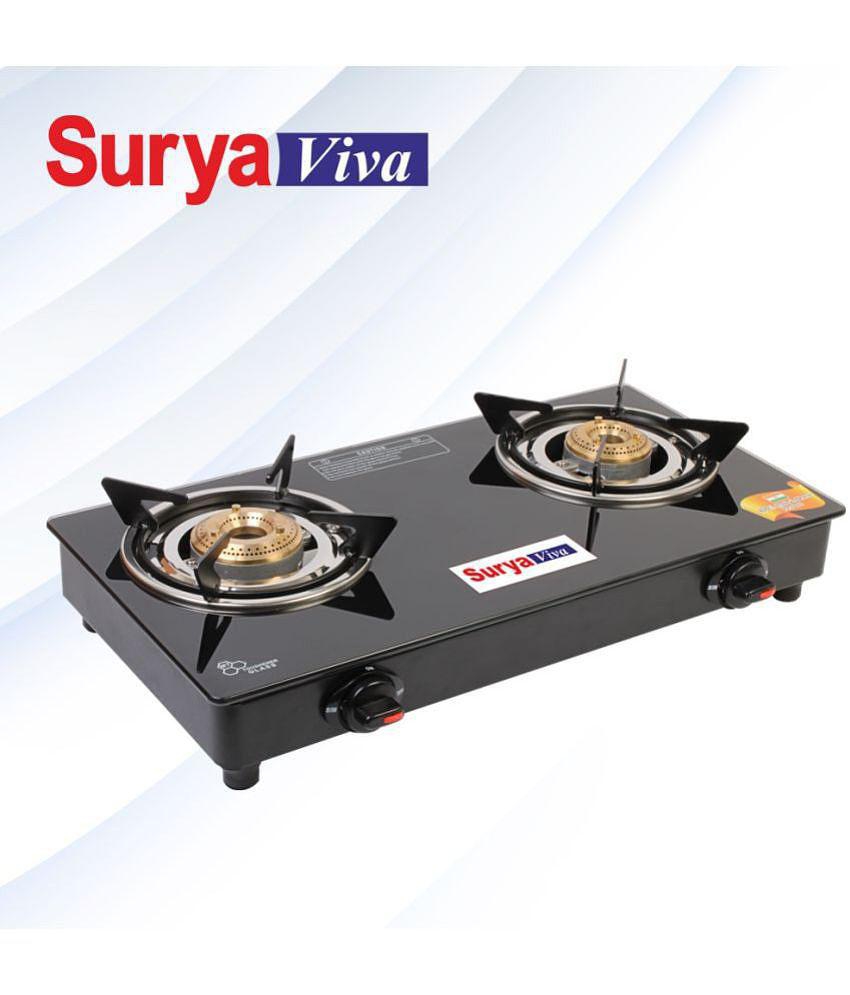 SURYAVIVA - Mild Steel 2 Burners Gas Stove