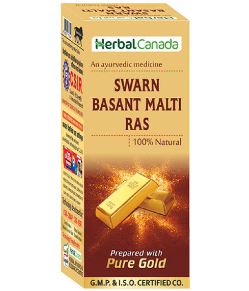 Harc Herbal Canada Swarn Basantmalti Ras Tablet 25 No's pack of 1|100% Natural Products