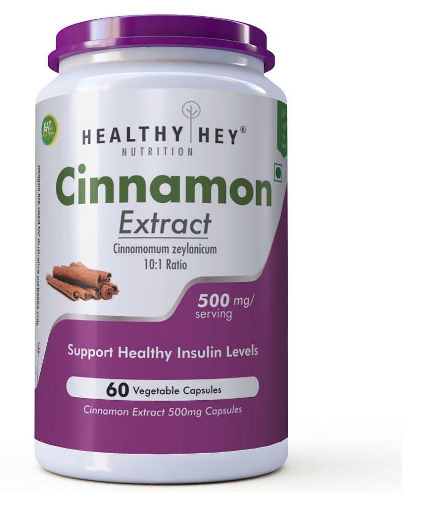 HEALTHYHEY NUTRITION Cinnamon Extract 10:1 Ratio 500 mg Capsule