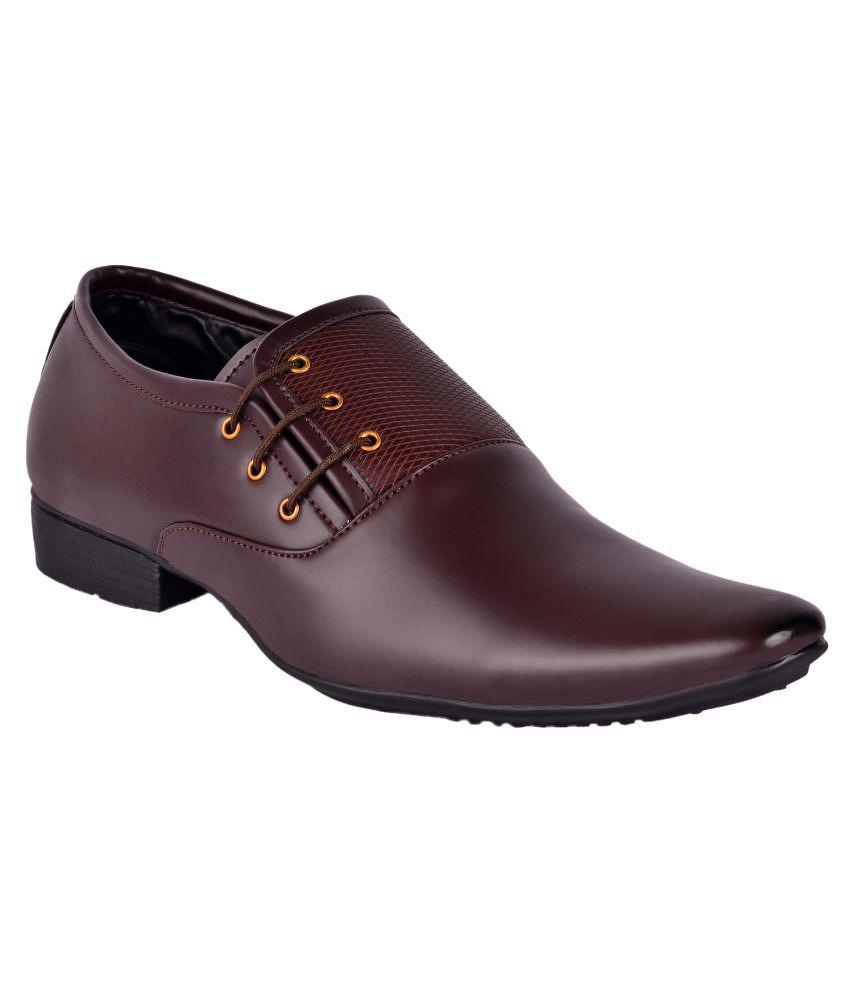 New Men Aadi - Brown Men's Formal Shoes - None 2025 at ShopCircuit | ONDC