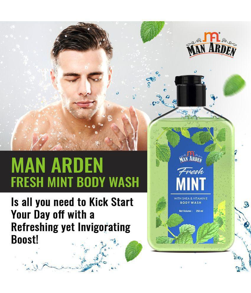 Man Arden Fresh Mint Luxury Body Wash Infused With Shea Butter & Vitamin E, 250ml