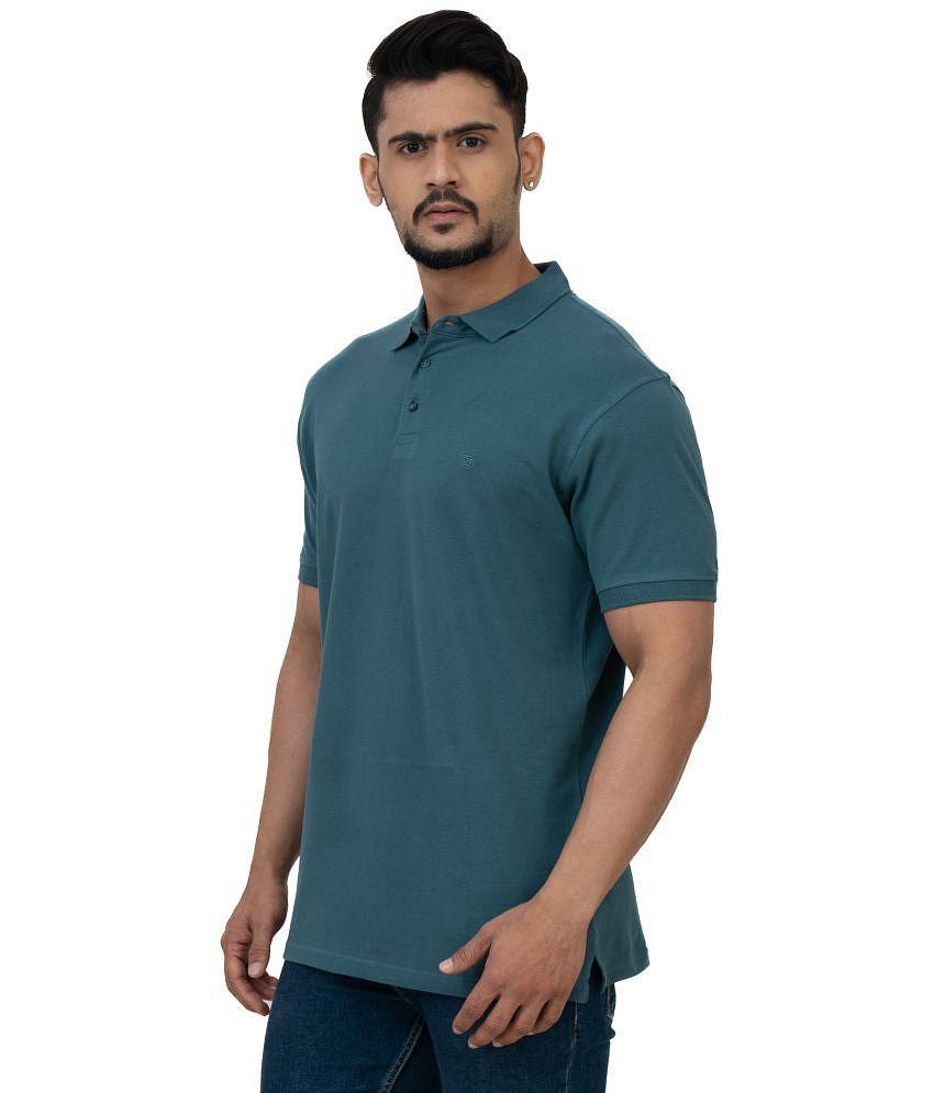 Latest Women Cotstyle - Blue Cotton Blend Regular Fit Men's Polo T Shirt ( Pack of 1 ) - None 20