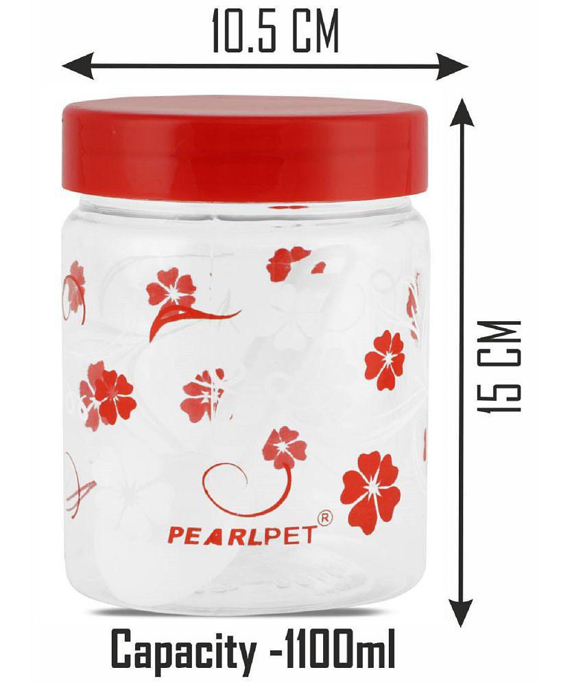 PearlPet - Red Polyproplene Food Container ( Pack of 5 ) - Red