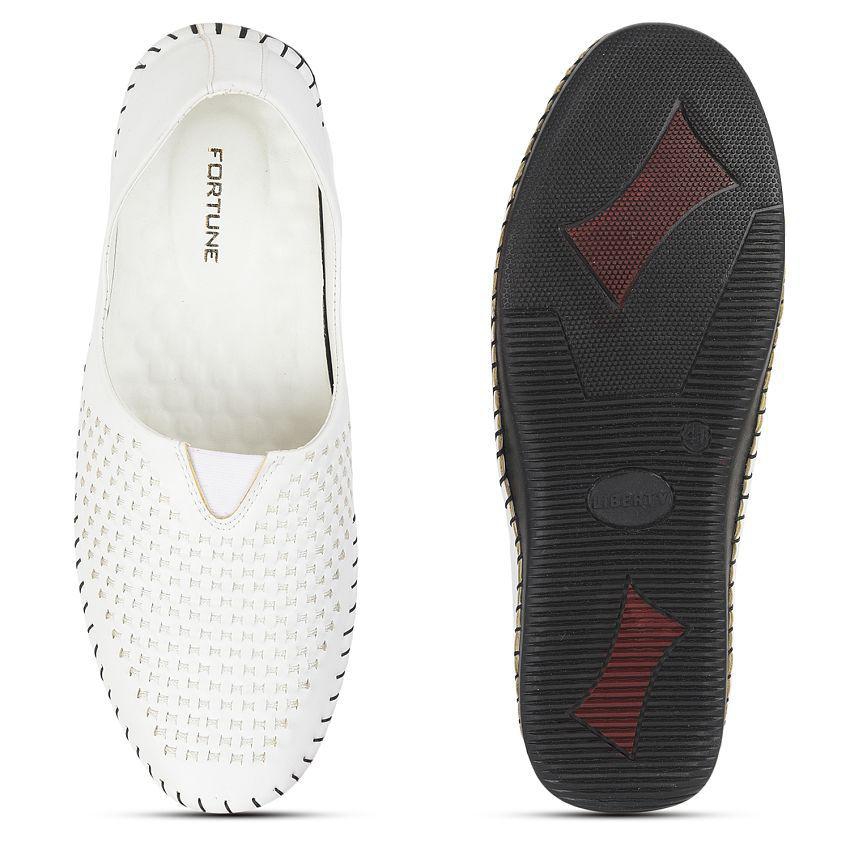 Modern Men Liberty - White Men's Jutti - None 2025 at ShopCircuit | ONDC