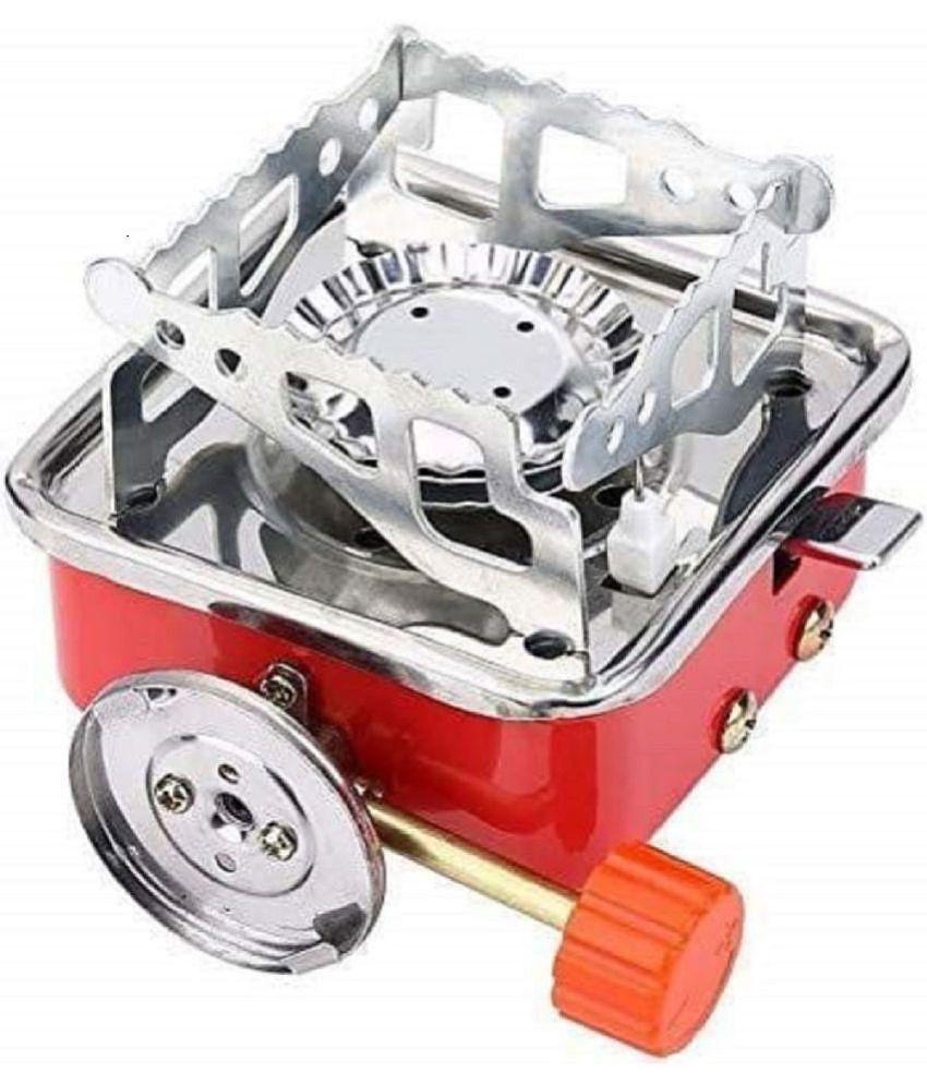 Portable GasStove Camping Stove Picnic Cooking Burner Travelling Stove For Outdoor Camping Equipment | Stainless Steel Cylinder, Folding