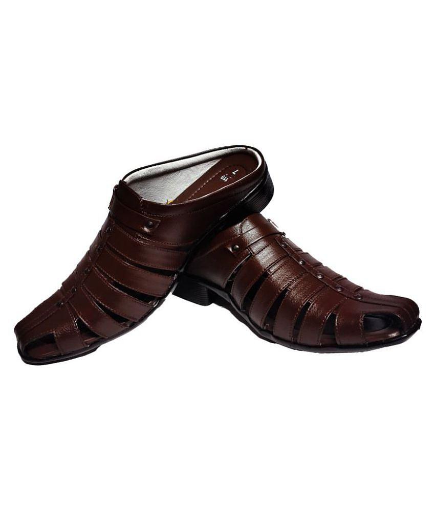 Premium Men RAGE GAZE - Brown  Men's Sandals - 6 2025 at ShopCircuit | ONDC