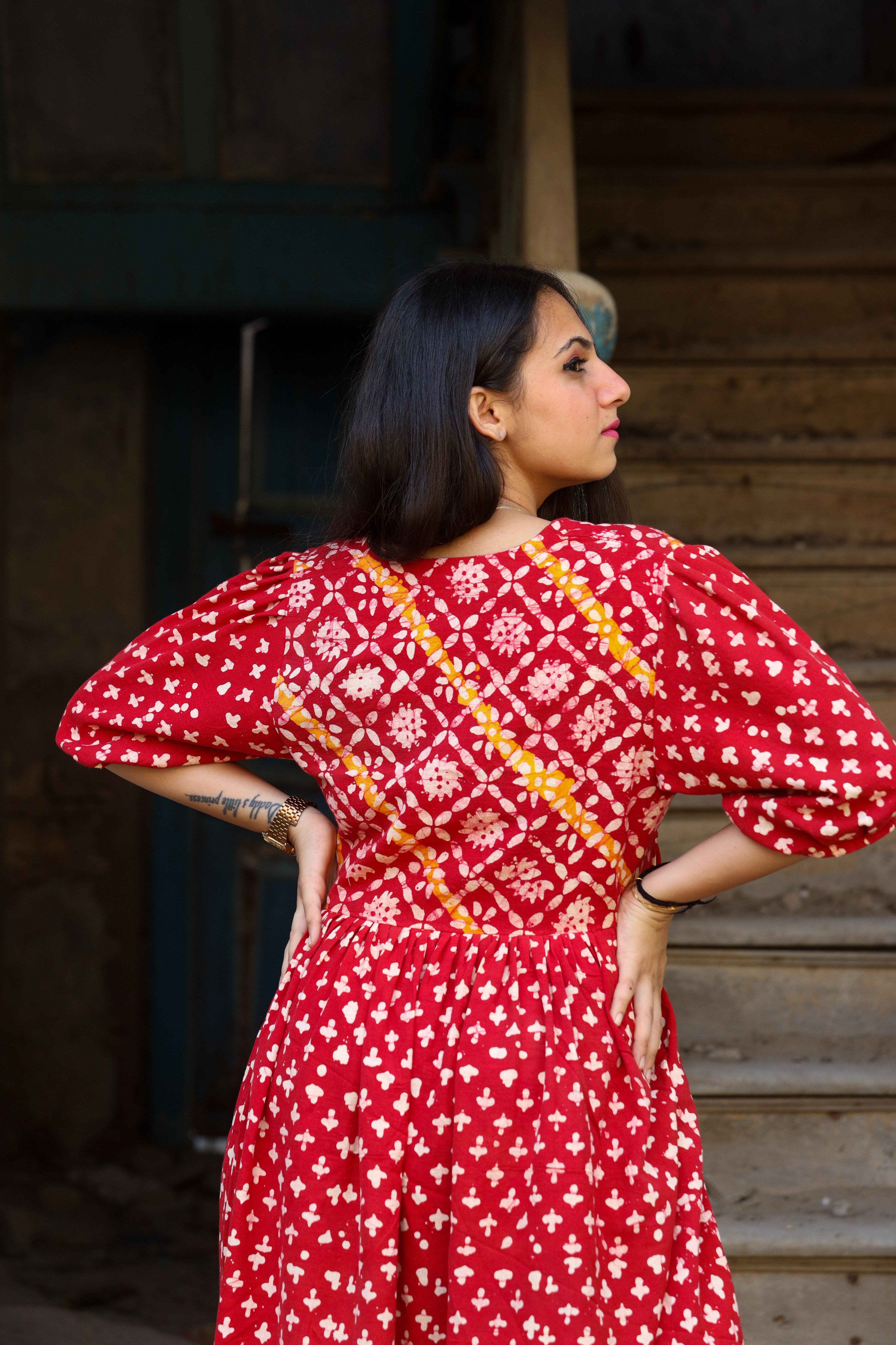 Basini-Hand Block Printed Tunic - l