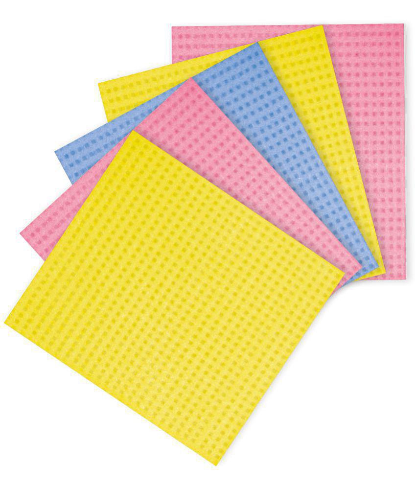 Spotzero By Milton Sponge Wipe Set of 5, Multicolour