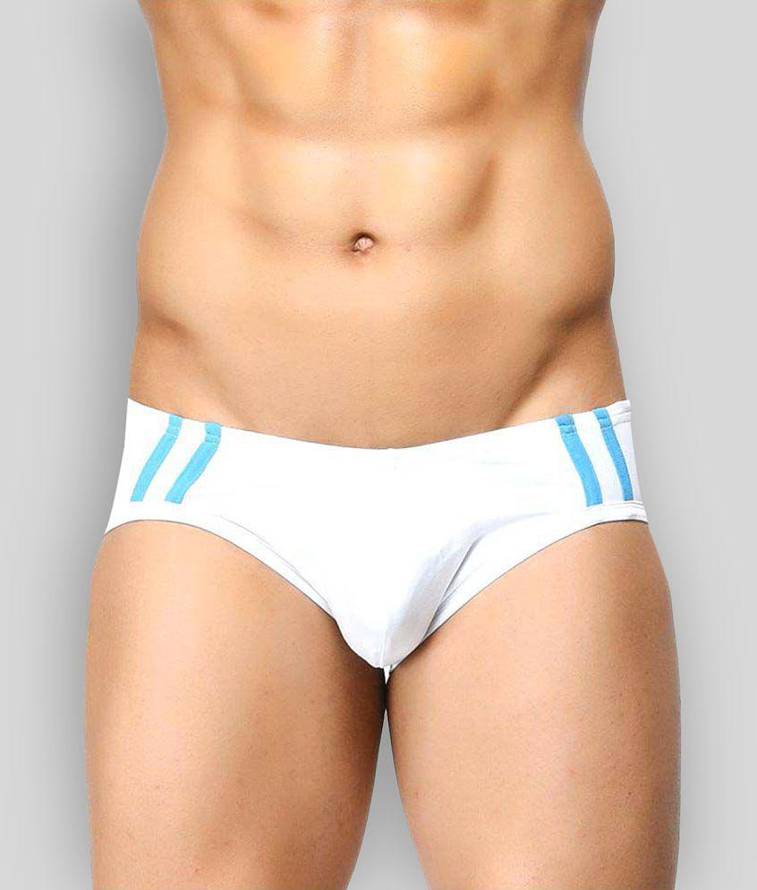 Chic Men BASIICS By La Intimo - Turquoise 100% Cotton Mens Briefs ( Pack of 3 ) - M 2025 at Shop