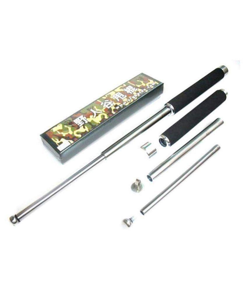 Taag Multifunction Portable Heavy Metal Collapsible Stainless Steel Safety Stick Self Defence Rod