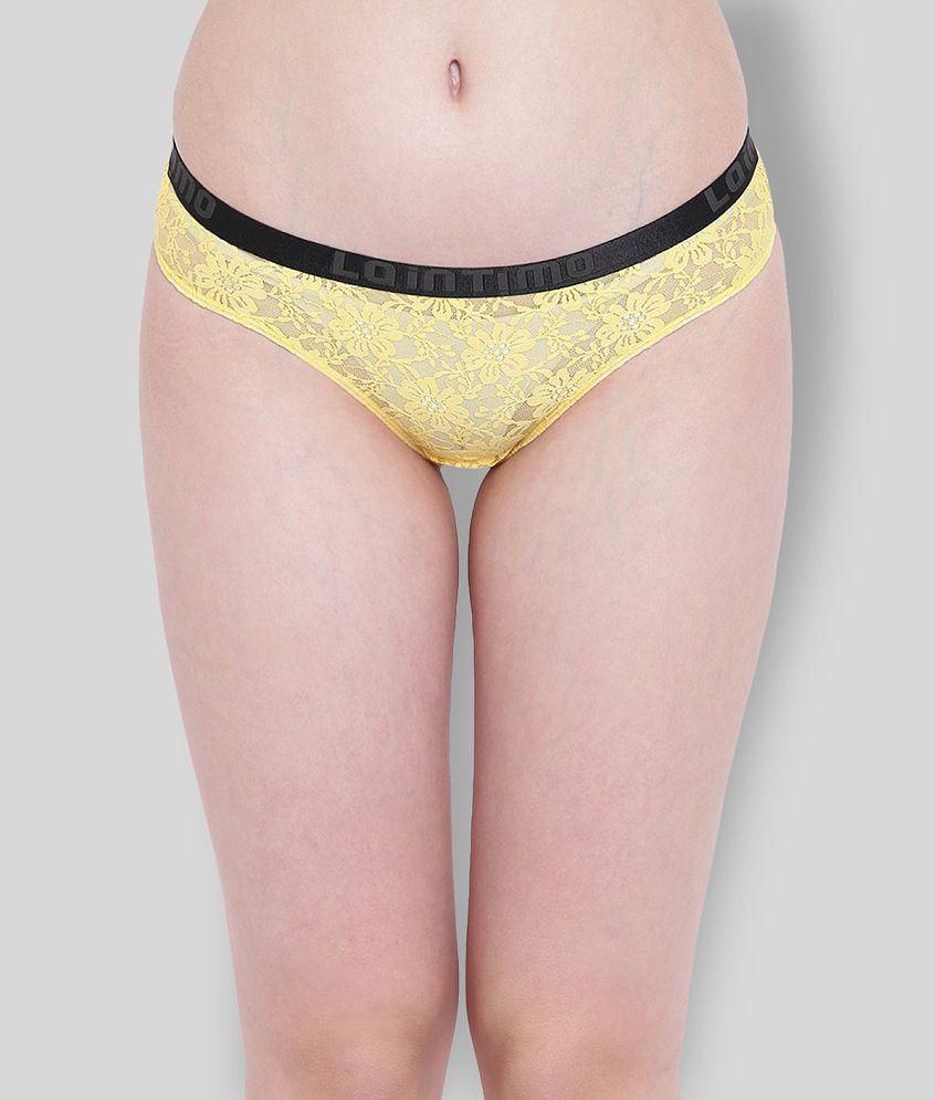 Modern Men La Intimo - Yellow Nylon Printed Womens Briefs ( Pack of 1 ) - M 2025 at ShopCircuit 