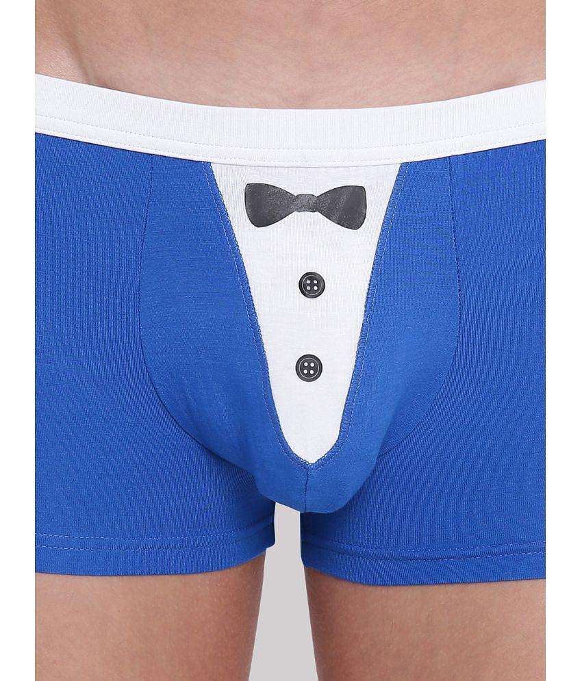 New Men La Intimo - Blue LITR005 Cotton Blend Mens Trunks ( Pack of 1 ) - None 2025 at ShopCircu