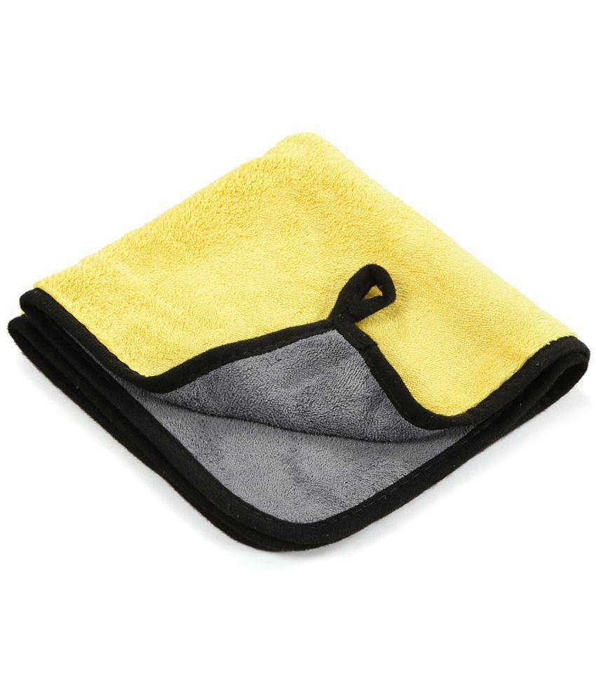 HOMETALES - Microfiber Car & Bike Cleaning Cloth 400 GSM for Automotive Car accessories (Pack Of 1)