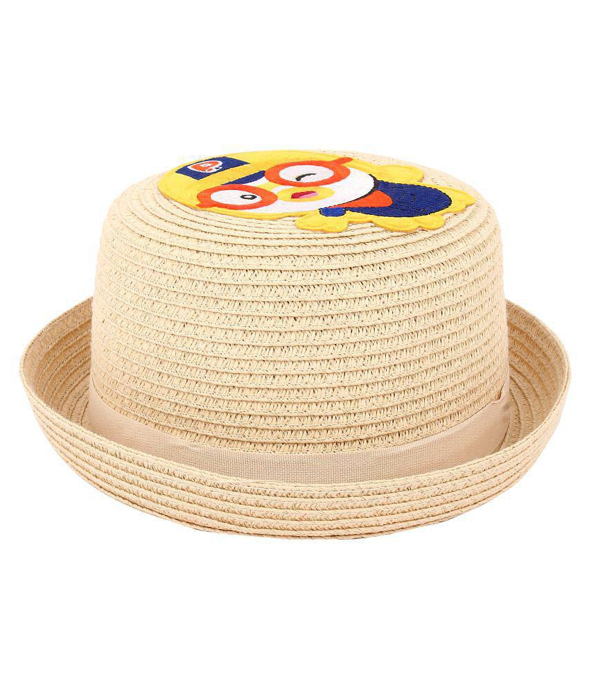 Buy Online Garg Store Zacharias Boy's Kids Straw Hat (Pack of 1) (AA-002_Beige) - None