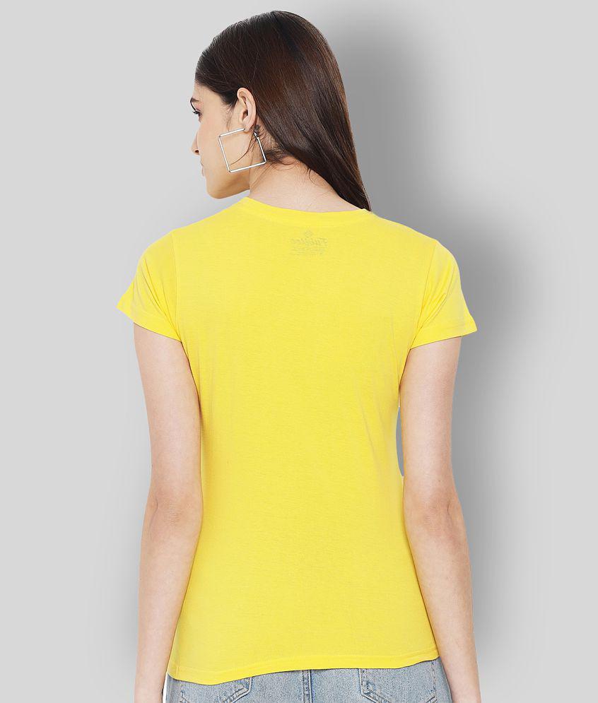 Chic Women Fabflee Cotton Yellow T-Shirts - Single - 2XL 2025 at ShopCircuit | ONDC