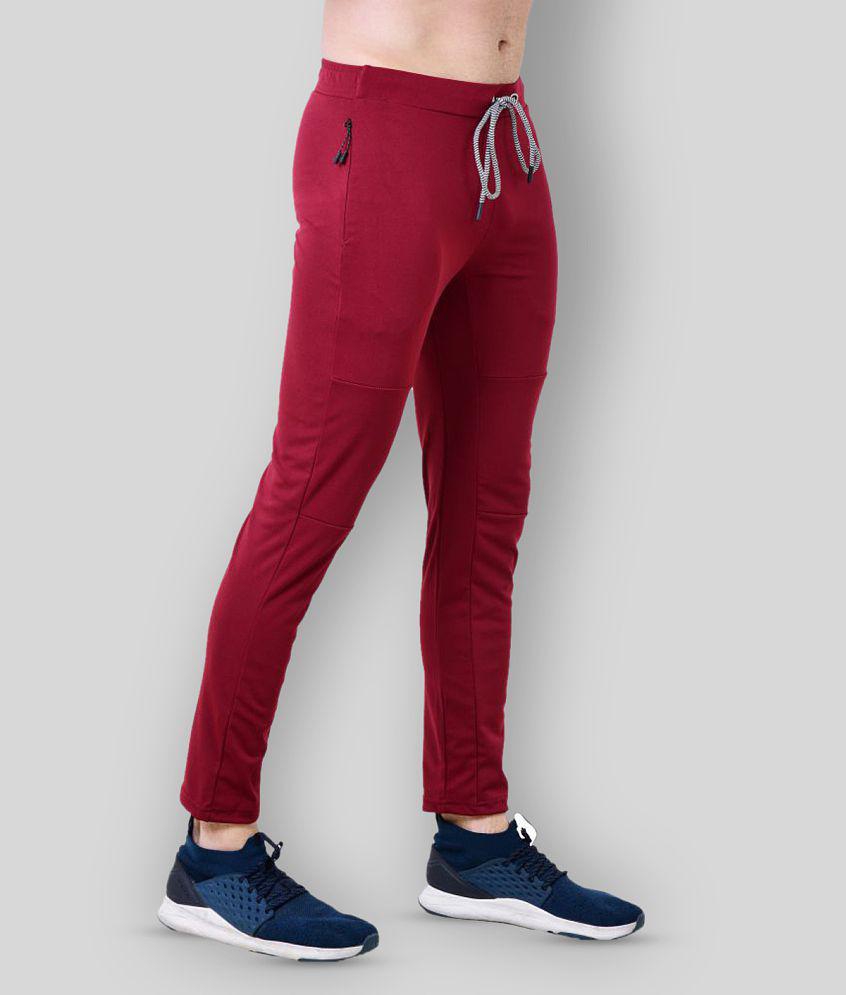 Forbro - Maroon Polyester Men''s Trackpants ( Pack of 1 ) - M