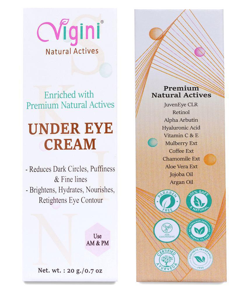 Vigini Under Eye Gel Cream Dark Circles & Spot Wrinkles All Skin Radiance Eye Roller 20 g