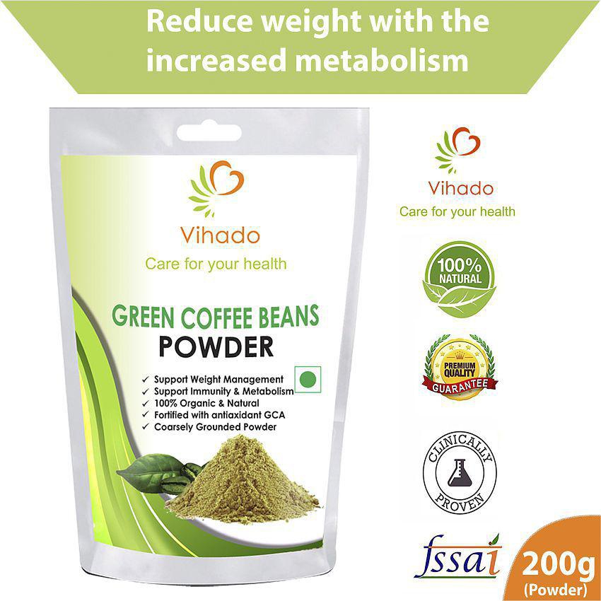 Vihado Nutrition Green Coffee Beans Powder 200g 200 gm Multivitamins Powder