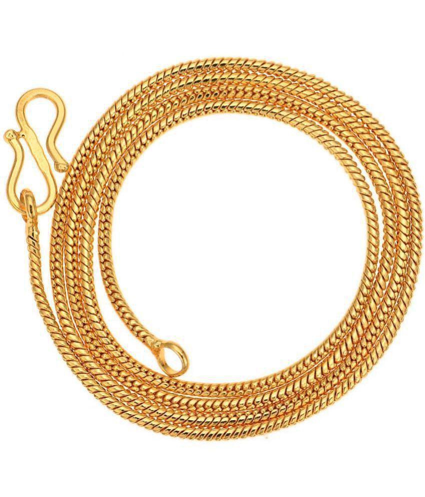 Stylish Men AanyaCentric Combo of 2 Gold Plated 22inches Long Fashion Chain - None 2025 at ShopC