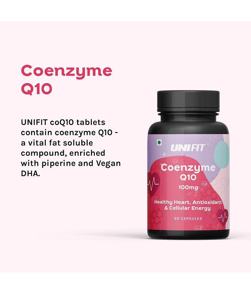 Unifit Coenzyme Q10 - COQ10 100mg High Absorption Capsule 60 no.s Pack of 2