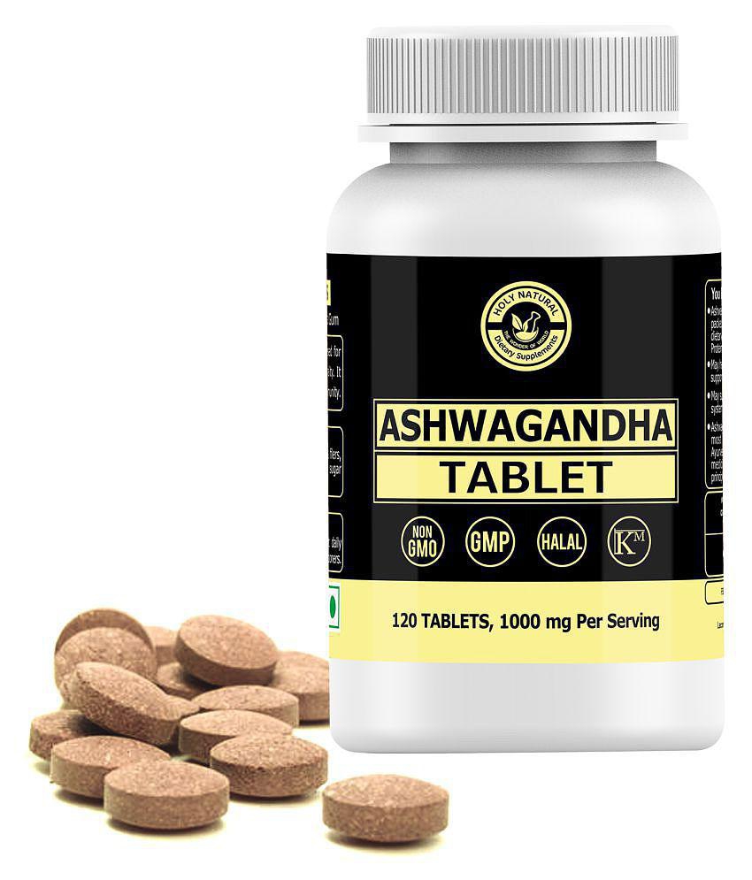 Holy Natural Ashwagandha Tablet 120 no.s Pack Of 1