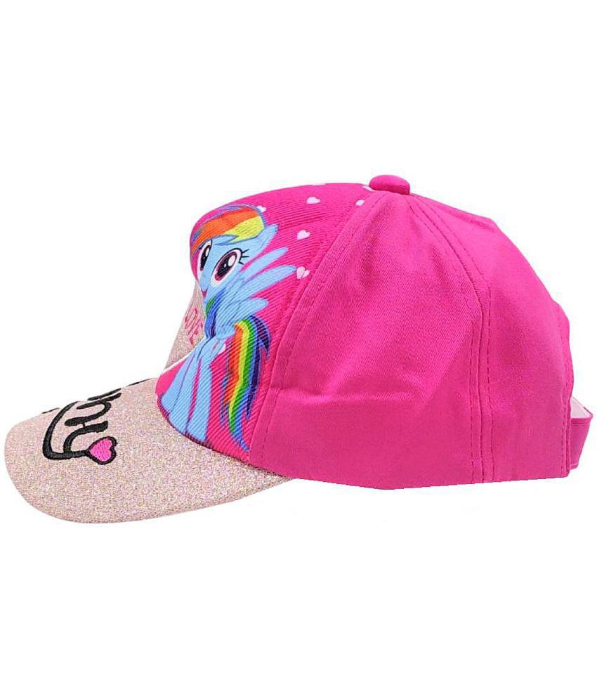 Sophisticated Men Zacharias Girl's Kids Cotton Cap kc-13-Dark-Pink (Pack of 1) (1-4 Years) - Non
