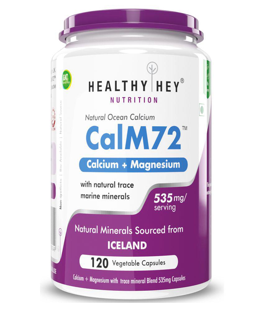 HEALTHYHEY NUTRITION Natural Ocean Calcium & Magnesium 120 Capsule 535 mg