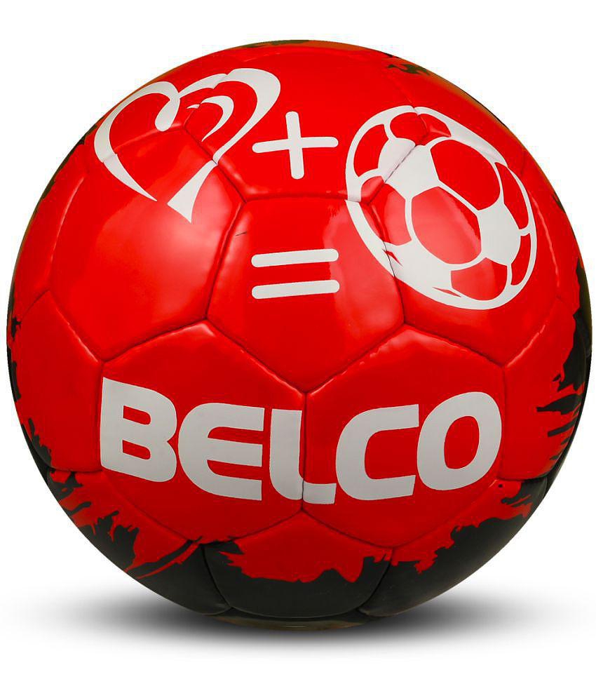 Belco - Red PVC Football ( Pack of 1 ) - 5