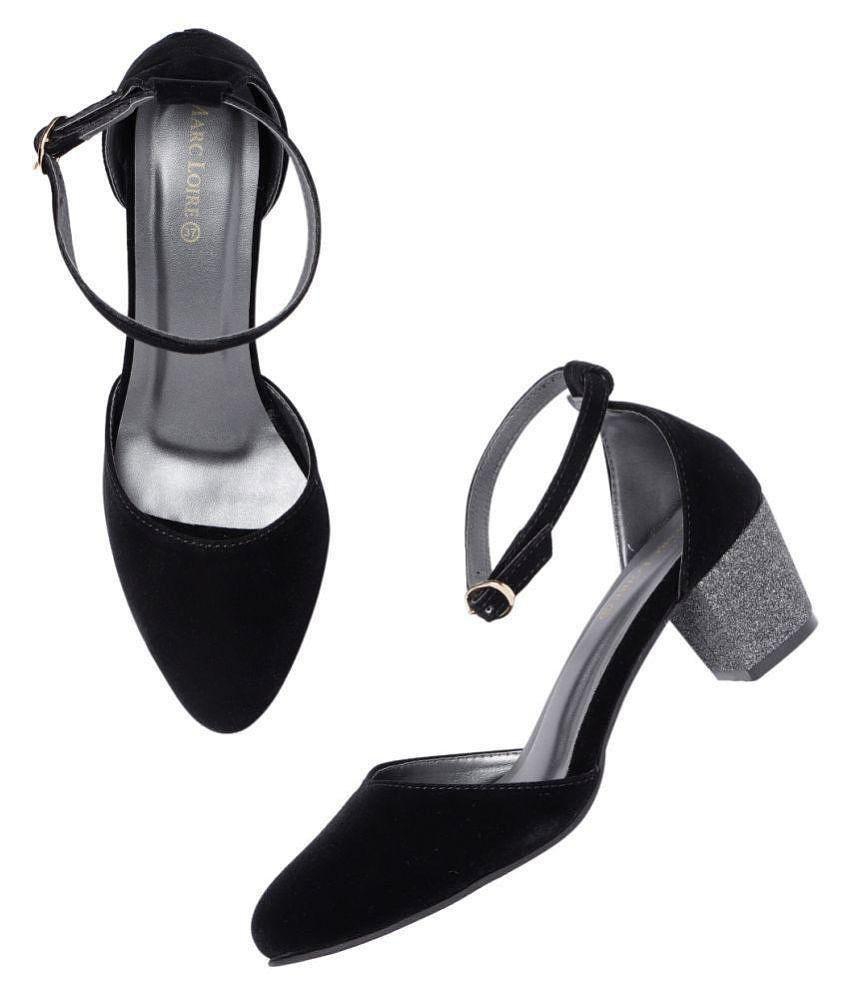 MARC LOIRE Black Block Heels - None