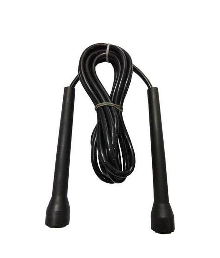 Finest Sleek Pencil Skipping Rope Gym Fitness - Black