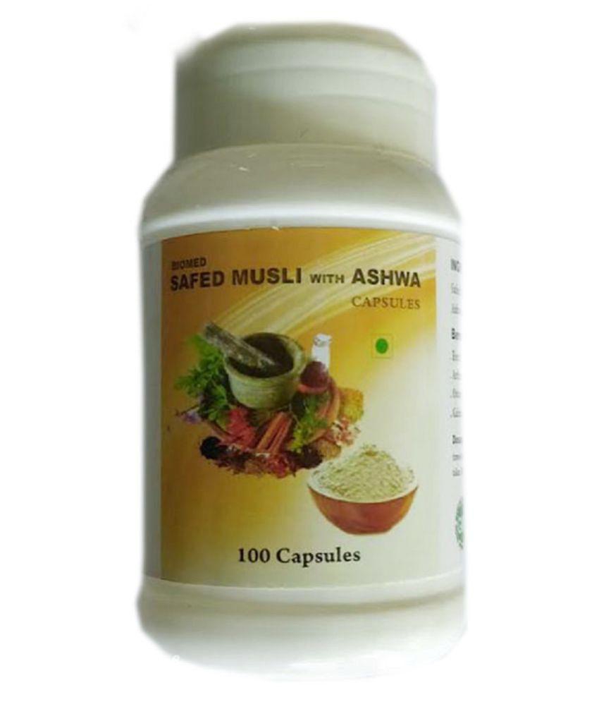 BioMed SAFED MUSLI WITH ASHWA Capsule 90 no.s