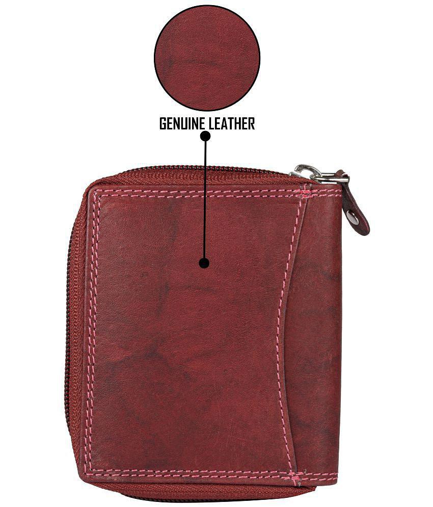 Premium Men Tough - Leather Card Holder ( Pack of 1 ) - Maroon 2025 at ShopCircuit | ONDC