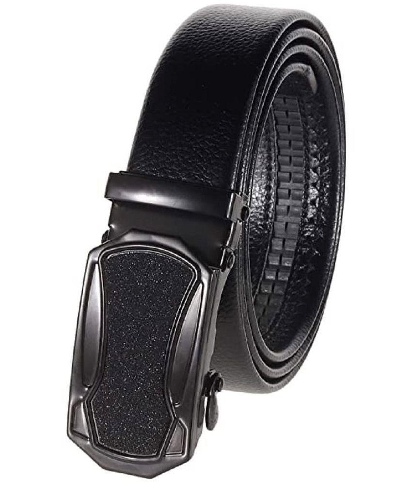 Stylish Men Zacharias - Black Leather Men's Formal Belt ( Pack of 1 ) - None 2025 at ShopCircuit