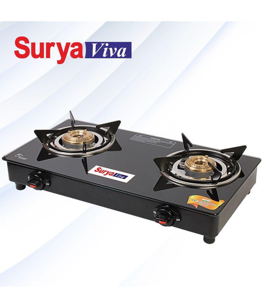 SURYAVIVA - Mild Steel 2 Burners Gas Stove