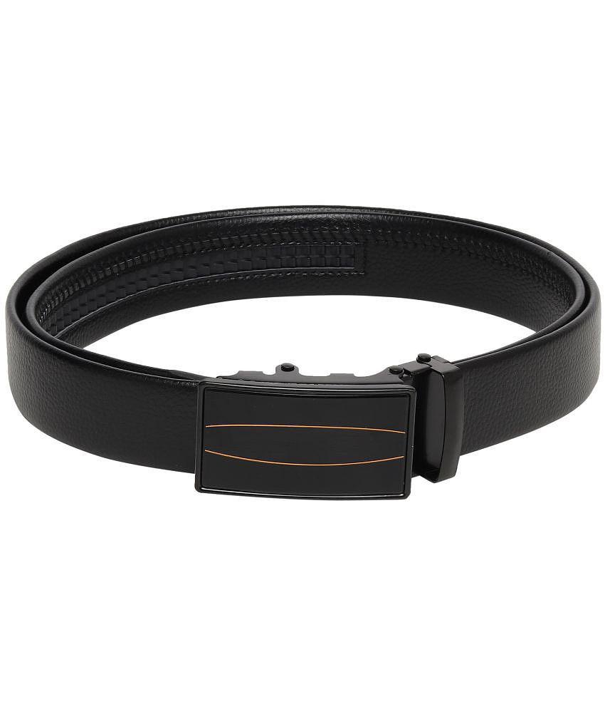 Sophisticated Men Zacharias - Black Leather Men's Casual Belt ( Pack of 1 ) - None 2025 at ShopC