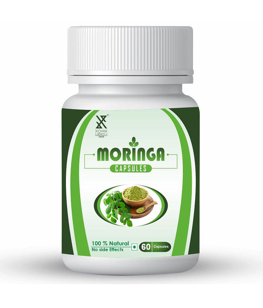 xovak pharmtech Organic Moringa Capsule 50 gm Pack Of 1