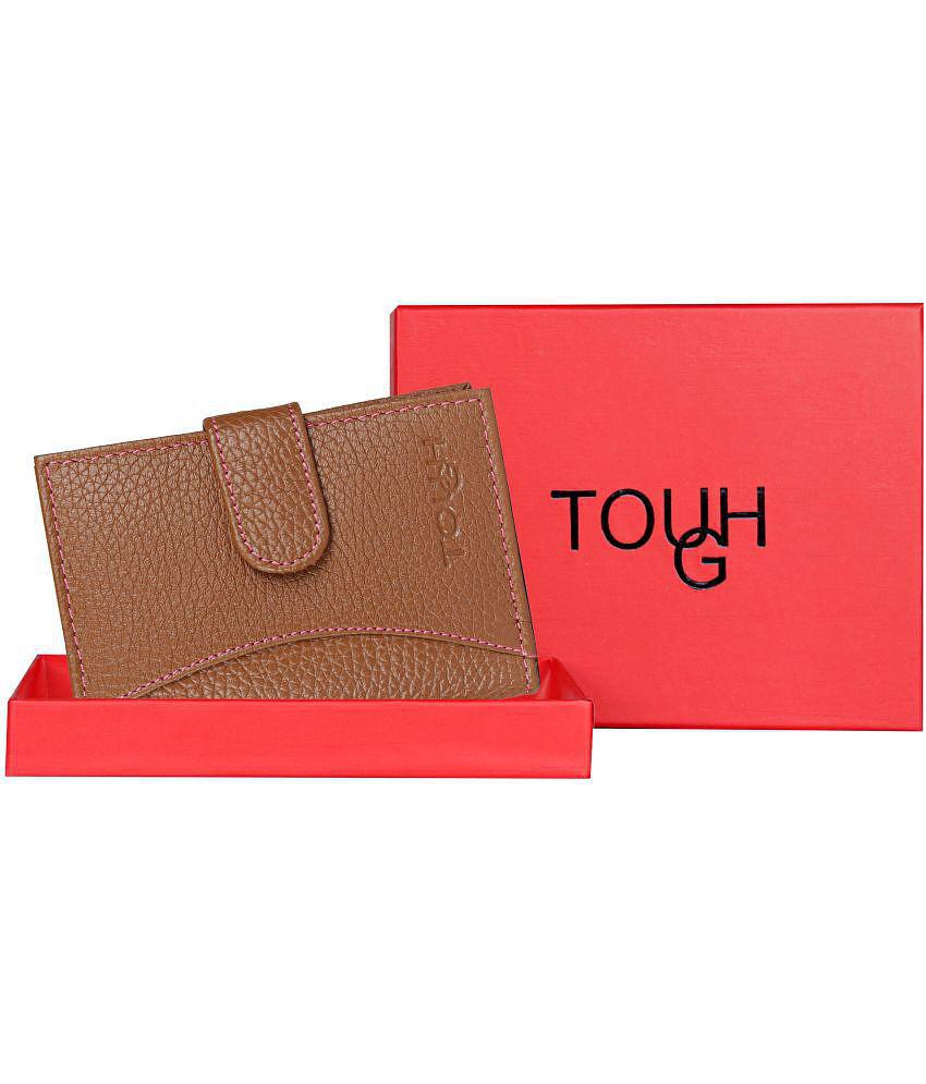 Premium Men Tough - Leather Card Holder ( Pack of 1 ) - Brown 2025 at ShopCircuit | ONDC