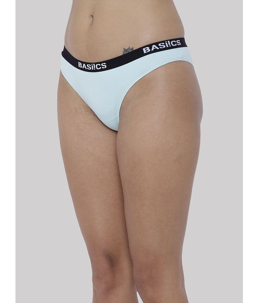Stylish Men BASIICS By La Intimo - Multicolor BCPBR080B Cotton Lycra Solid Womens Bikini ( Pack 