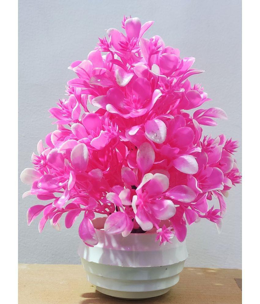 BAARIG - Pink Wild Artificial Plants Bunch ( Pack of 1 )