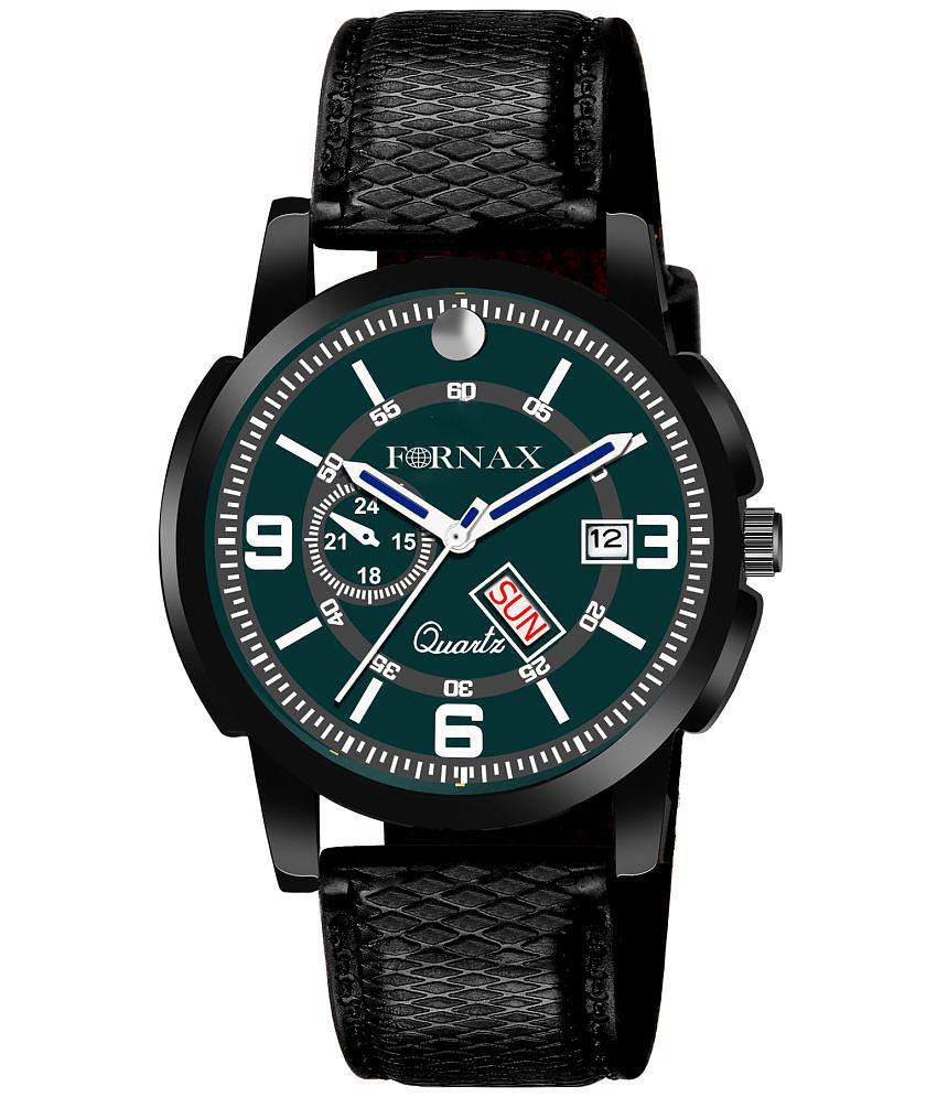 FORNAX - Black Silicon Analog Men's Watch