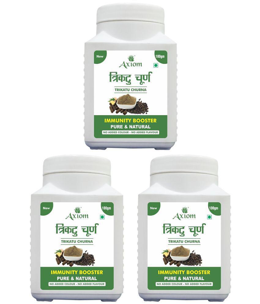 Axiom Trikuta Churna (Pack of 3)|100% Natural WHO-GLP,GMP,ISO Certified Product