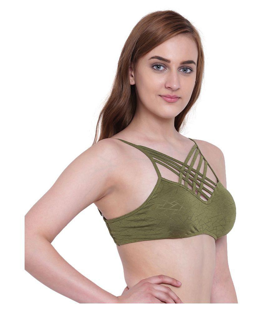 Sophisticated Men La Intimo Polyester Minimizer Bra - Green - 34B 2025 at ShopCircuit | ONDC