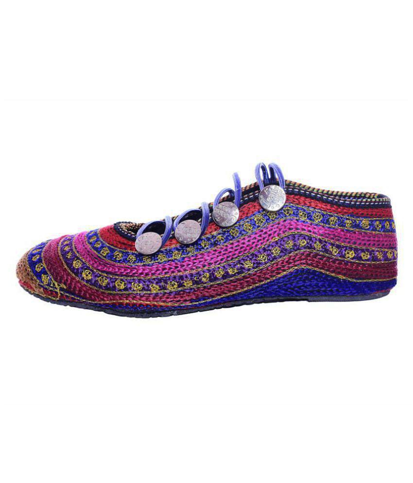 Raj Multi Color Ethnic Footwear - None