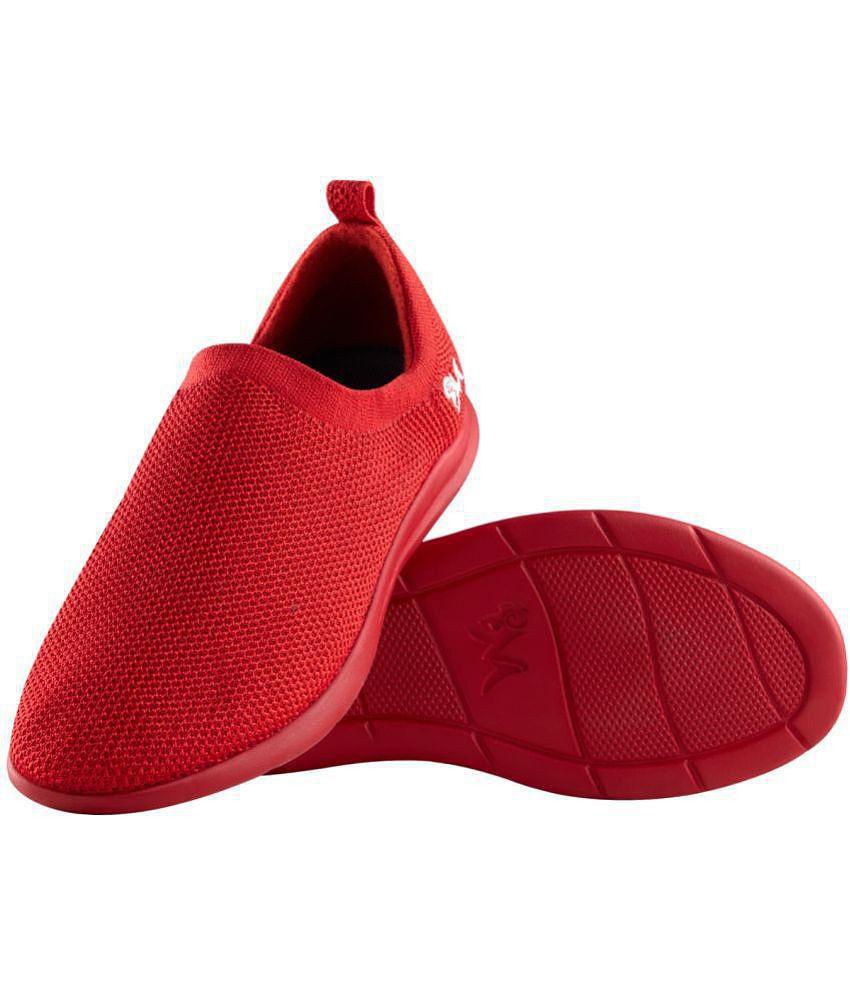 Buy Neemans Relive Knit Slip Ons Red Mens Slip On Shoes None Online 