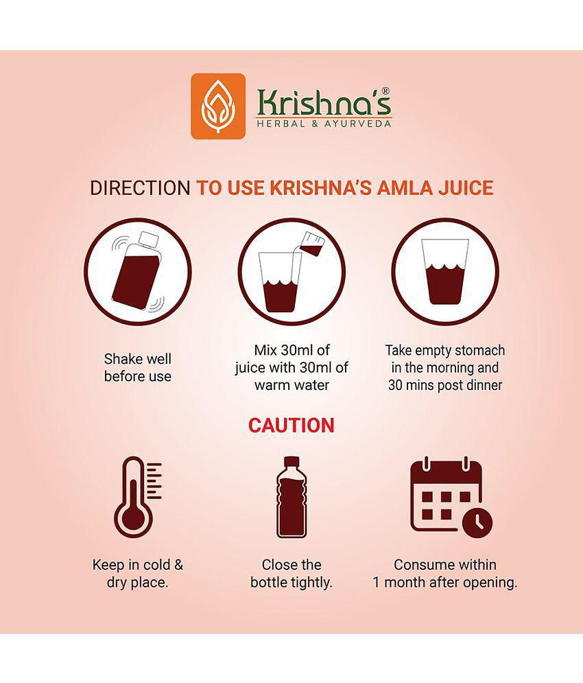 Krishna's Special Amla High Fibre Juice 1000 ml (Pack of 2)