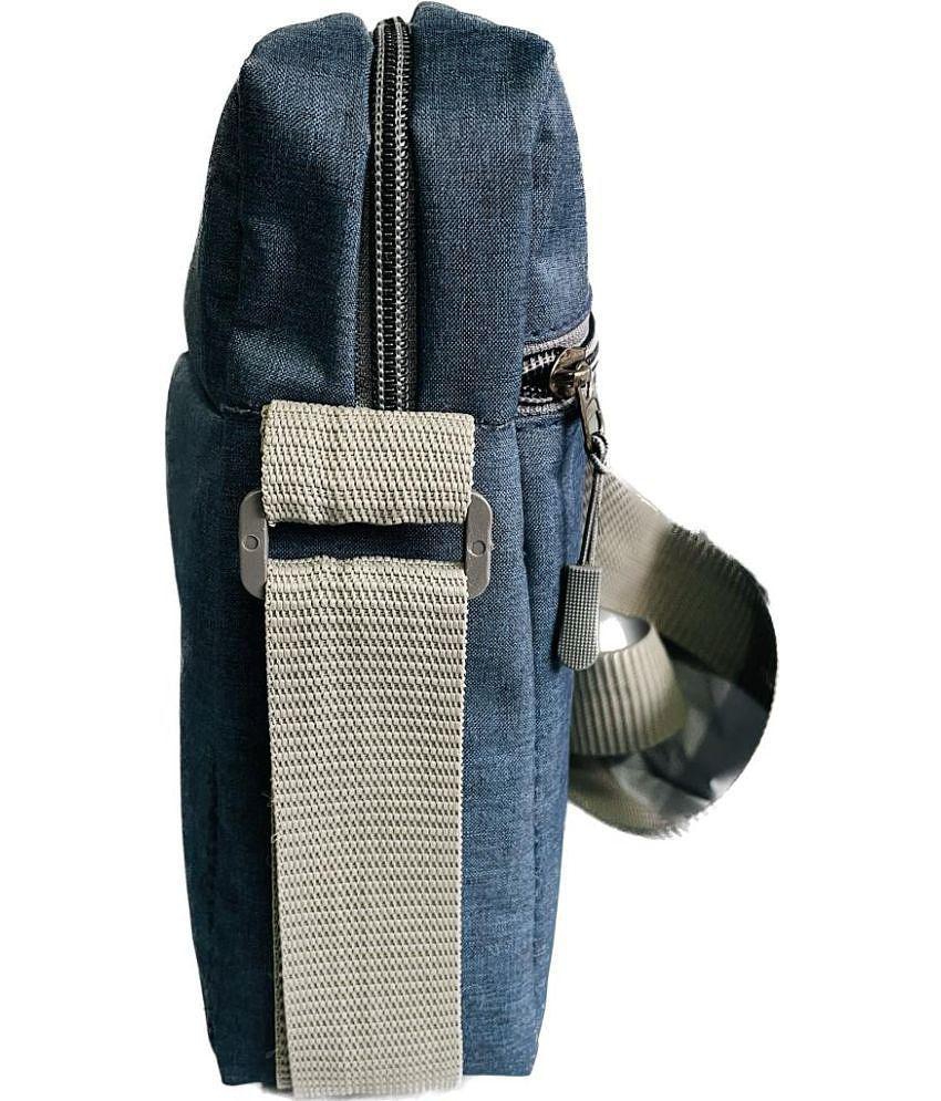 Elegant Men Da Tasche LW-SLING Polyester Blue Passport Holder - Blue 2025 at ShopCircuit | ONDC