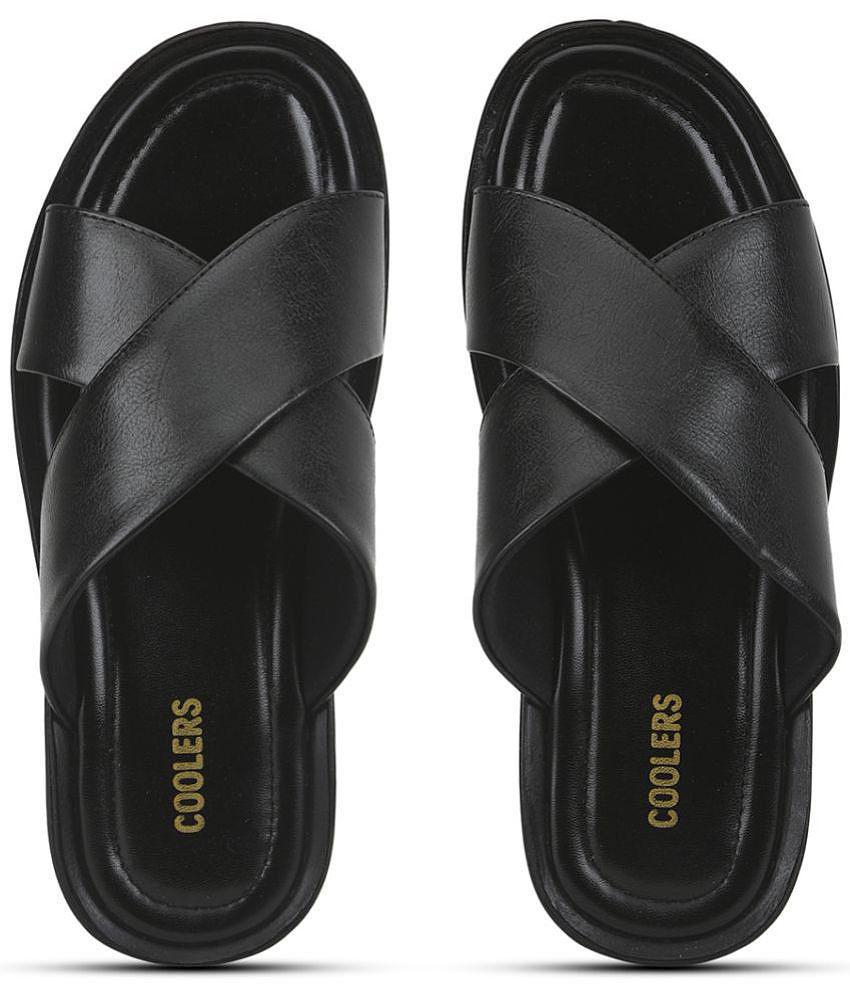Best Men Liberty - Black Men's Leather Slipper - None 2025 at ShopCircuit | ONDC