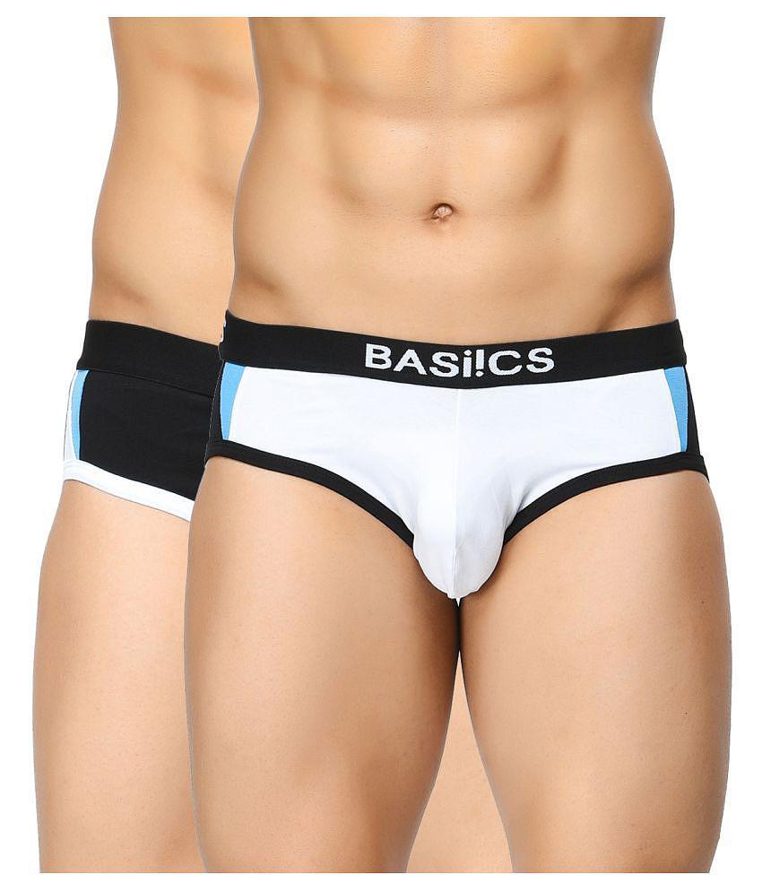 Affordable Men Basiics By La Intimo Multi Brief Pack of 2 - L 2025 at ShopCircuit | ONDC